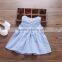 Dresses summer baby vest skirt thin section child plaid small fresh princess dress