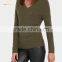 Women Cashmere V Neck Pullover Sweater Knitting Pattern
