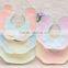 S33349W Baby Bibs Girls Towel Fancy Petal Bandana Bibs Newborn Baby Bib
