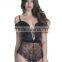 Runwaylover 5162 Ladies Sexy Party Sexy Strap Black Bodysuit