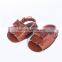 New design fringed genuine leather baby sandals, baby fringed sandals