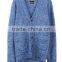 Hot 2017 fashionable best price long sleeve blue sweater men for wholesale