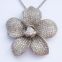 S925 necklace, CZ necklace, Rhodium plated Necklace