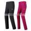 soft shell men and women hiking pants with polar fleece lining