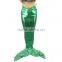 Children Age And Adult Group Shimmer Fabric Christmas Party Costume Mermaid Tail Dress
