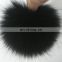 Factory direct supply raccoon fur pom poms for keychain/raccoon fur pom poms/real raccoon fur