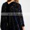Three Quarter Sleeve Black Long Kimono Dark Paradise Cardigan Femme
