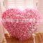 HI CE latest valentine's day gift red rose silk fabric heart-shaped wedding stage decoration with flowers