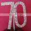 wedding cake topper cake Insert Card wedding crystal rhinestone cupcake toppers