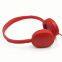wired cheap and good quality  red airline headset headphone