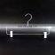Custom design acrylic plastic high quality clothes and trousers amphibious non-slip hanger
