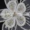 100%polyester beaded flower lace trim for decorative