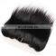 straight hair top quality transparent lace frontal virgin hair with bundles