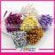 Newest cheap craft stamen artificial flower stamen wire glitter stamen for flower making