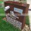 Customized New Style Outdoor Waterproof Rusty Corten Letterbox