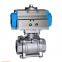 180 degree turn Pneumatic piston 3-way ball valve