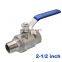 High quality Type Two Ball valve Stainless steel DN65 2 1/2 inch male to female thread SS304 316 2 way Ball Valve