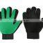 Silicone pet grooming massage gloves for dogs & cats