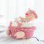 Yarncrafts Милые корзинки для хранения в форме животных, выполненные вручную методом крючком, стираемые, круглые, для декора дома