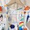 Girls dress 2020 summer new Korean style puff sleeve baby hot-selling graffiti cartoon children's wear