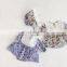 2020 Baby Autumn Korean Style Floral Girl One-piece Triangle Romper