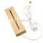 Solid Wood Led Display Night Light Lamp Base Holder Stand 3d Led Lamp Wooden Base for DIY Acrylic