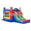 Indoor Outdoor Inflatable Soccer Bouncer Jump House For Kids, Bouncy Castle With Slide