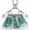 fashion new design women skirts print flower skirt short for little girls