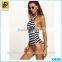 Pretty Quality Casual Halter -neck Lady Backless Print One-Piece Swimwear