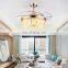 European-style Living Room Fan Lights Restaurant Fashion Crystal LED Ceiling Light