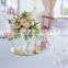 Simple design Glass mirror table tops centerpieces for wedding tables decoration