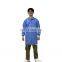3 Pockets SMS Acid Resistant Protective Esd Blue Polypropylene Custom Dental Doctor Disposable Buttons Pp Non Woven Lab Coats