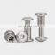 Stainless steel black chicago screws  m8 flat head  philips  binding post screws