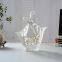Hollow Out Gild Modern Art Hand Made Large White Ceramic Vase For Living Room Decor