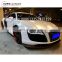 AD R8 side skirts carbon fiber fit for R8 to LB style Artisan style carbon fiber side skirts for R8