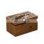 Rectangle Wooden Dry Fruit Packaging Box 6 Compartment Bamboo Gift Box
