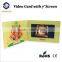 video card with music playing video business card