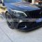 Modify Luxury Carbon Fiber W205 C Class Front Center Lip for Mercedes Benz C205 S205 A205 C43 AMG 2D 4D 2020-2021