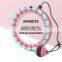 Adjustable counter weighted dribbling smart hula loop adult fitness detachable LED fitness hula hoops