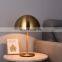 Nordic Macaron Color Table Bedside Lamp Mushroom Semicircle Wrought Iron Decoration Lamp LED Table Lamp