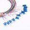 12 Color Fiber LC UPC Single mode G652D 0.9mm pigtail lc/pc singl mode fiber optic pigtail