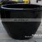 Special large chinese black glazed ceramic garden flower pots and planters
