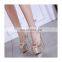 stylish party platform peep toe elegant straps ladies high heeled lace up platform sandals shoes