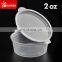 0.75oz 30ml 2oz 60ml Disposable Plastic Clear Sauce Cup