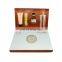 Body care makeup set for gift cosmetic box packaging metallic with PVC inlay