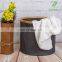 Factory direct cheap Round Foldable Storage bamboo rim circular laundry basket collapsible storage hampers