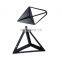 Black Triangle Metal Holder Bottom Wall Mounted Shelf Bracket