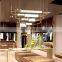 Elliptical Double Row Chandeliers for Indoor Bedroom Living Room LED Pendant Light Office and Hotel Ceiling Hanging Lamp