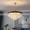 modern round crystal ceiling lamp home decoration luxury bed room hotel crystal led indoor warm ceiling lamp pendant lighting