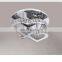 Bedroom warm and romantic crystal ceiling lamp simple modern heart-shaped creative restaurant LED crystal lamp